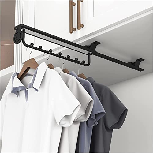 �����o�����ߗރ��b�N�A Sliding Wardrobe Clothes Rails,Pull-Out Clothing Hanger Extendable,Space Saving Organiser(40cm)