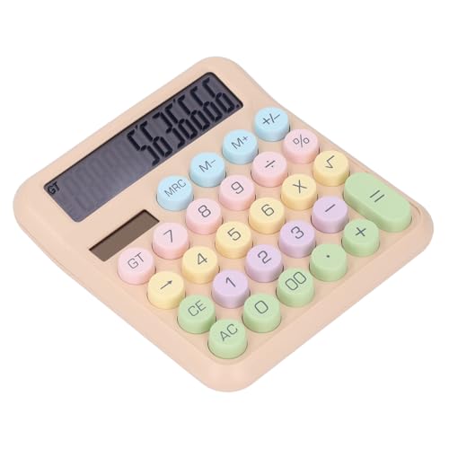 Calculadora solar de 12 dígitos Zunate con teclas grandes que evitan errores de tipeo