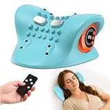 HarrFlow Neck Massager 2025 New Upgrade 3 in 1 Portable Massager with Heat &Comfortable Stretching–Adjustable Intensity for Neck & Shoulder Relaxation at Home, Office, Travel