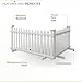 22in H x 44in W (2 Panels) Freestanding Zippity Portable Puppy Fence Kit, Dog Puppy Playpen, Pet Border Outdoor for Yard, Vinyl Picket Outdoor Animal Fences, Pup Play Pen Indoors, ZP19055