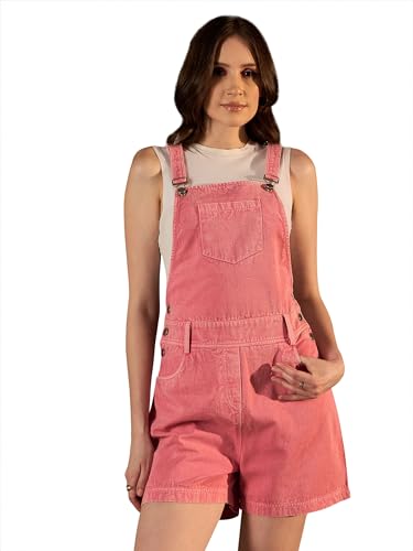 StyleStone Pink Denim Shorts Dungaree (T Shirt not Included)(4205PinkLisbonL)