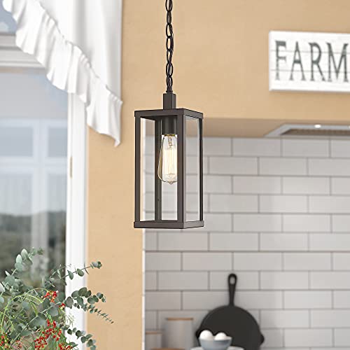 redeast Outdoor Pendant Lights, Exterior Pendant Hanging Lighting, Exterior Pendant Lights, Porch Pendant Lighting Fixture in Oil Rubbed Brown Finish - Image 4