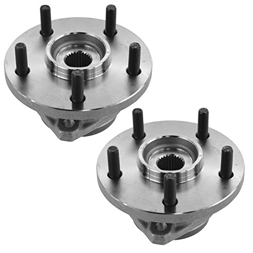 Image of TRQ Front Left and Right Wheel Bearing and Hub Assembly Set 2 Piece Compatible with 1999-2004 Jeep Grand Cherokee
