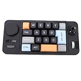 Matybobe RGB LEDバックライトマクロメカニカルキーパッド片手でワークゲーム用の有線USB Cキーボード