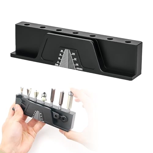 Mesa de fresado para herramientas de colocación, accesorios, caja de almacenamiento, 7 agujeros, 6,35 mm, rueda para fresadora