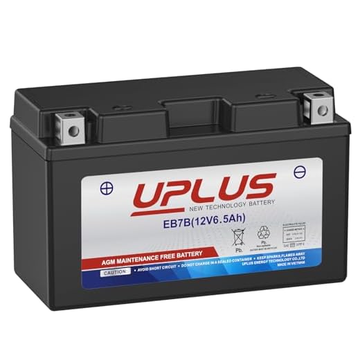 YT7B-BS UPLUS Motorcycle Battery EB7B-4 ATV Scooter ATV AGM Battery Maintenance Free Compatible with Yamaha CAN-AM Ducati Kawasaki Suzuki Triumph