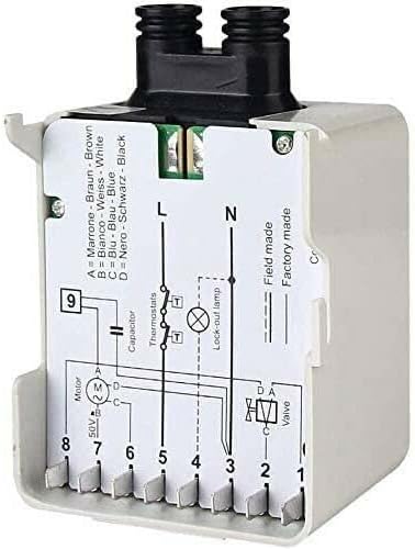 NEW 530SE Control Box Combustion Flame Detector Flame Sensor Ignitor Primary Relay Box Compatible with Riello 40G Oil Burner Controller with Electric Eye