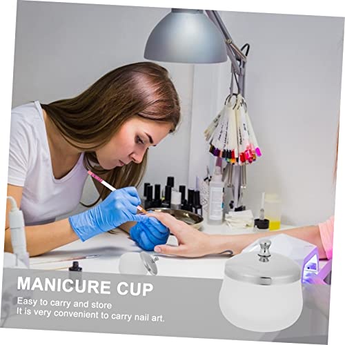 Healeved 2pcs Plato Acrílico Mate para Arte de Uñas miniatura 2