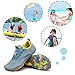 SAGUARO Kids' Barefoot Shoes Boys Girls Quick Dry Aqua Athletic Sneakers Lightweight Sport Footwear Toddler Water Shoes All Blue-Gray 4 Big Kid