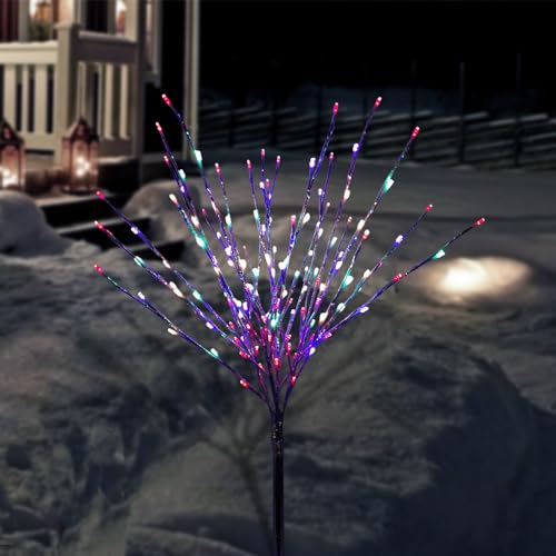 Alpine Corporation 39" H Indoor/Outdoor Metallic Foil Tree Stake Holiday