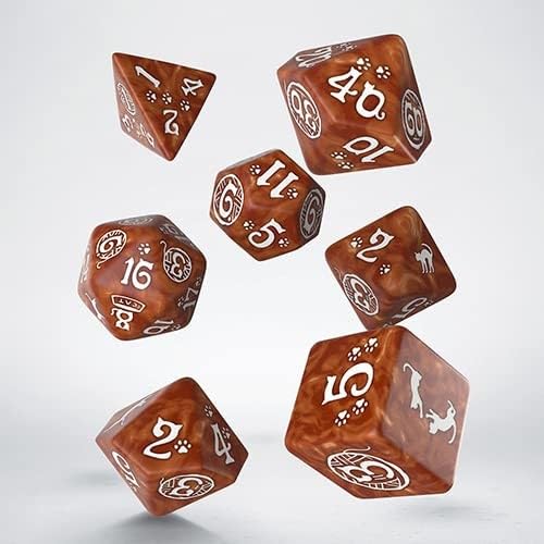 Q-Workshop QWOCAT72 Dice, Ginger-white, standard size - Image 2