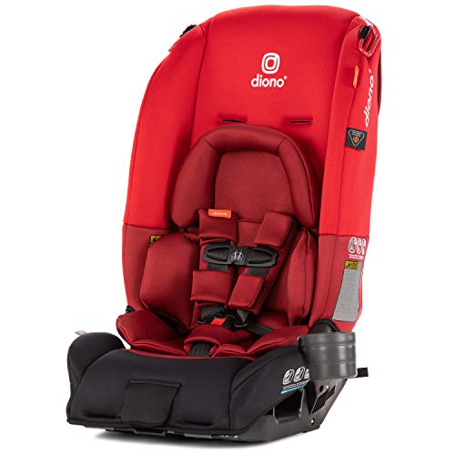 Image of Diono Radian 3RX 3-in-1 Rear and Forward Facing Convertible Car Seat, Head Support Infant Insert, 10 Years 1 Car Seat Ultimate Safety and Protection, Slim Fit 3 Across, Red