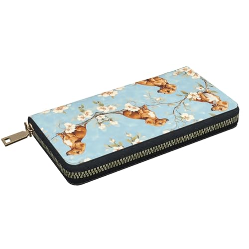 Funny Dachshund Travel Wallet Women Sausage Dog Mens Wallet Cute Puppy Zip Around Cards Phone Holder For Handbags2