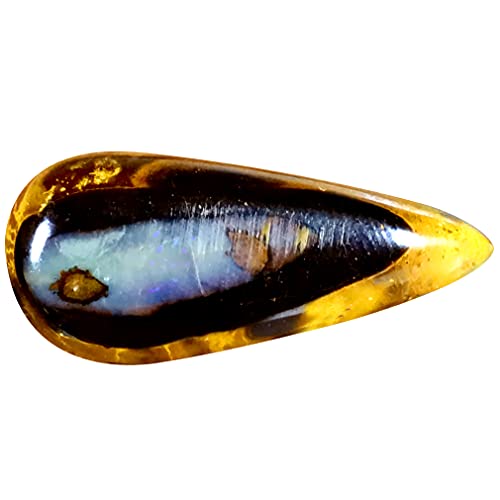 Pierre précieuse opale rocheuse naturelle 7.08 ct multicolore Koroit australien pour pendentif