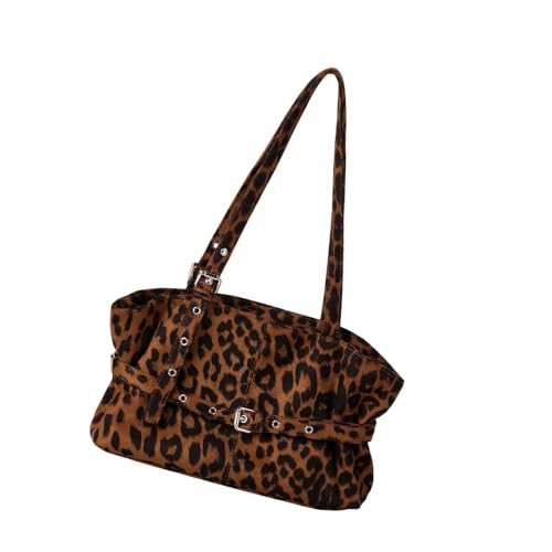 Sac imprimé léopard vintage grand sac à main femme pour le travail et le quotidien