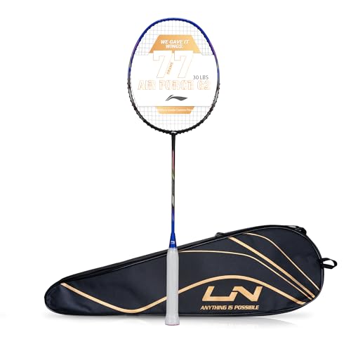 Li-Ning Air Force 77 G2 Carbon Fiber Strung Badminton Racket with...