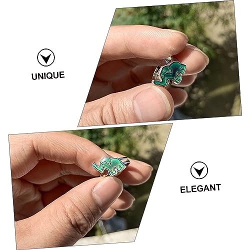 Anillo de elefante térmico ajustable que cambia de color para niños 4