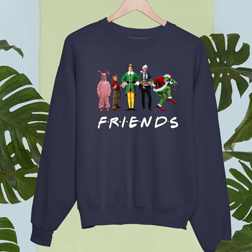 F.R.I.E.N.D.S Christmas Sweatshirt – Unisex Holiday Sweatshirts – Friends Crewneck Christmas Graphic Sweatshirt, Friends Theme Sweatshirt, Winter Sweater4