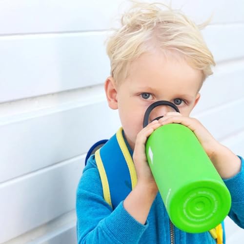 Super Sparrow Water Bottle Stainless Steel - 350ml/500ml/620ml/750ml/1L- Insulated Metal Water Bottles - Standard Mouth Flask - BPA Free - Straw Bottle for Work, Gym, Sports - 2 Lids - Image 8