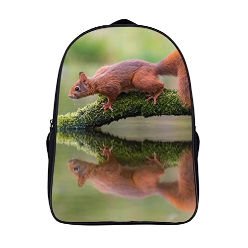 Sac à dos léger et ergonomique Écureuil 3D avec bretelles confortables pour l'école
