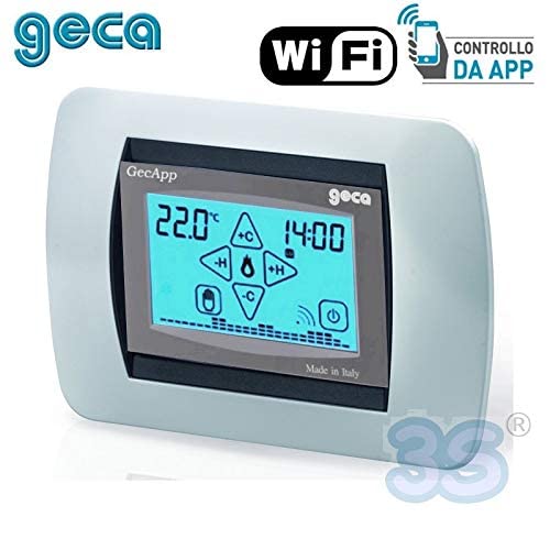 Cronotermostato da incasso argento WI-FI ADSL TOUCH SCREEN Green GECAPP crono