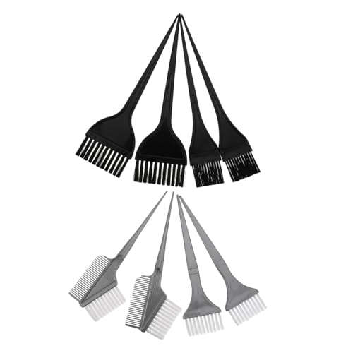 UKCOCO 8 piezas Kit de Pinceles para Teñir el Cabello con Peines Aplicadores Cepillos Dobles y Accesorios para Salones y Uso Doméstico Herramientas Profesionales para Mechas y Coloración