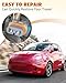 3-Wire 9012 Halogen Bulb Socket Wiring Harness, 2-Pin Connector, Copper Wire Fit for Fiat 500 2012 2013 2014 2015 2016 2017 Replacement Parts