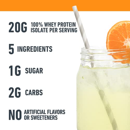 Isopure Protein Powder, Clear Whey Isolate Protein, Post Workout Recovery Drink Mix, Gluten Free With Zero Added Sugar, Infusions- Citrus Lemonade, 16 Servings, 0.88 Pounds #TOP4