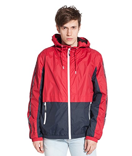 Men's Ultra Lightweight Quick Dry Athletic Outdoor Rainproof Hooded Windbreaker Jacket
