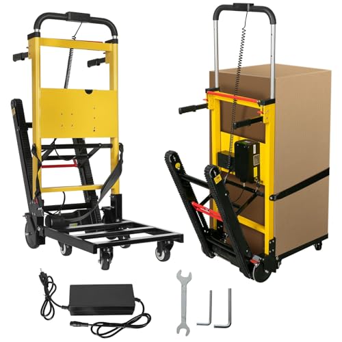 Carro eléctrico de mano para subir escaleras, 200.0 kg, carrito de mano plegable resistente para mudanzas, almacén, distribución logística (120 W)