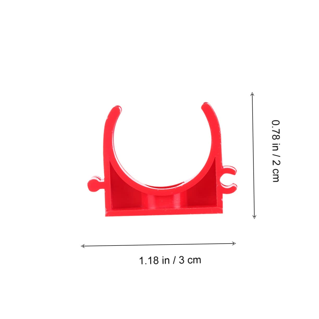 HOLIDYOYO U-shaped Pipe Clamp Hose Clamp Pipe Clips U-tube Clamp Heavy Duty Stainless Bracket Clamp Hanger Grip Steel Pipe 3/4 Pipe Clamp Clamps Heavy Duty Pipe Support Brackets Red