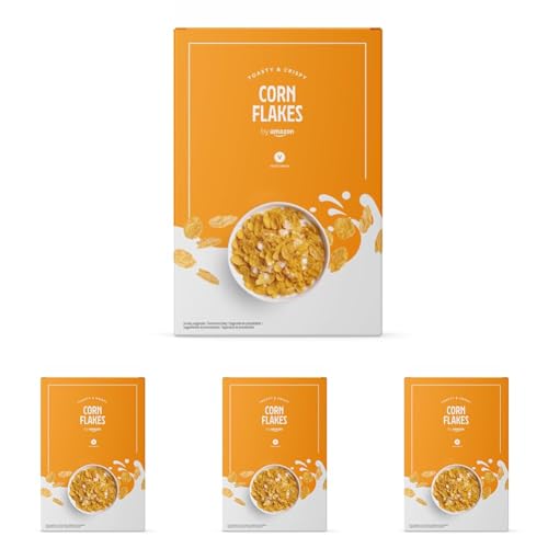 by Amazon Copos De Maíz, 500g (Paquete de 4)