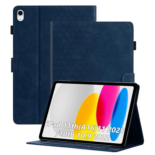 Housse iPad 11 pouces 2025 à motif fleur en relief pour travailler partout