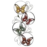 Deco 79 Metal Butterfly Decor Fills the Color of Nature in Rooms