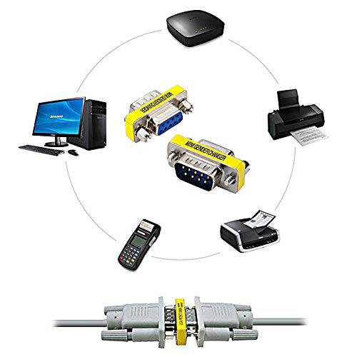 Abcgoodefg 9 Pin Rs-232 Db9 Male To Male Female To Female Serial Cable Gender Changer Coupler Adapter (10 Pack, Db9 Male To Male Female To Female) #TOP5