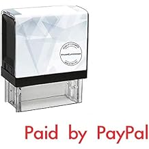 StampExpression - Paid by PayPal Office Self Inking Rubber Stamp - Red Ink A-5932