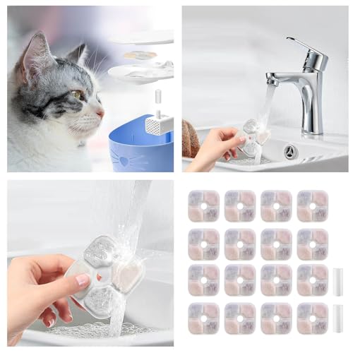 Filtros de recambio para fuente de agua para gatos, paquete de 16 miniatura 2