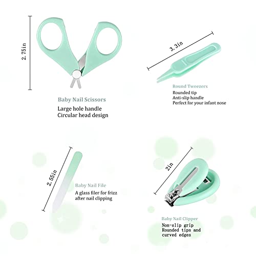 Baby Electric Nail File, 8 In 1 Safe Baby Nail Trimmer, Baby Nail Clippers With 6 Grinding Heads And Light, Baby Nail Care Kit For All Ages #TOP1