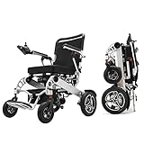 Intelligent Folding Electric Wheelchair for Adults, Lightweight Foldable Powered Wheelchair, Power...