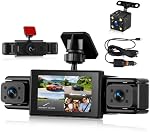 Dash Cam 1080P 3 Inch Dashboard Camera Car Recorder Large Angle Dashcam Drive Loop Enregistrement G-Sensor, Compensation d'exposition, Détection de mouvements, Vision nocturne, Aide inverse, 360 Degré de protection