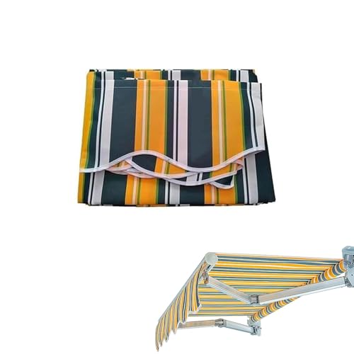 Toile de rechange pour auvent de terrasse rétractable 6x2m en polyester épais 280g/m² - 2