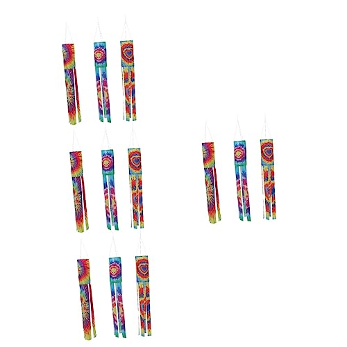 Drapeaux wind sock tie dye pour animer une décoration de cour extérieure fixe - 2