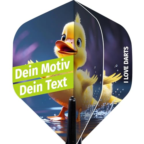 DARTS Sport Edition Dart Flights Bedrucken - personalisierte Dart Flights mit Deinem Wunschmotiv 1x...