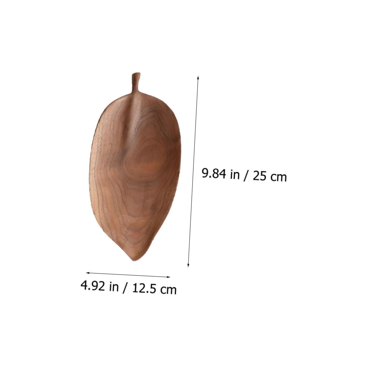 STOBAZA 1Pc Walnut Leaf Shaped Food Serving Plate Dish for Salad Dessert and Fruits Elegant Tableware for Home and Restaurant Use