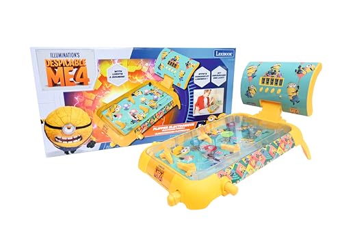 Lexibook, Moi, Moche et Méchant, Flipper Électronique de tableMinions, Jeu d'action et de réflexe pour Enfant et Famille, écran LCD, Effets Lumineux et...