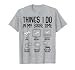 Airplane Things I Do in My Spare Time Plane Pilot Kids Men T-Shirt, Men, Heather Grey, Large
