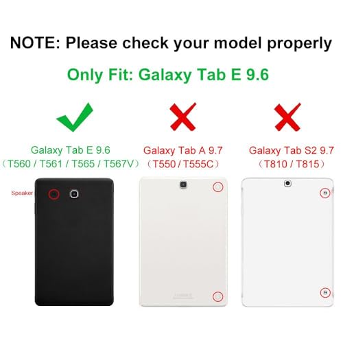 Fintie CEN0874US Keyboard Case For Samsung Galaxy Tab E 9.6 - Slim Fit Pu Leather Stand Cover thumb #1