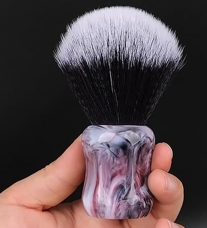 Friseursalon-Bartbürste, Rasierseife, schäumendes Nylon, Reinigung, weiches Haar, Harz, Rasierschaum-Gel-Bürste, 3 Stück