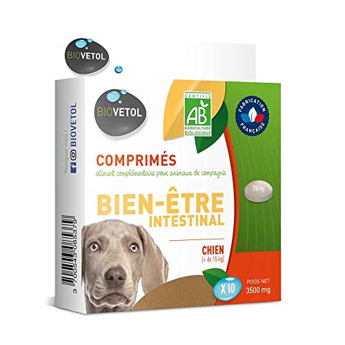 Biovetol Comprimés Bien-Être Intestinal Bio pour Moyen/Grand Chien x 10 Cover