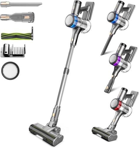 Aspirateur sans Fil, 400W 45KPa Aspirateur Balai sans...